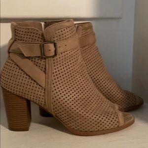 Beige booties